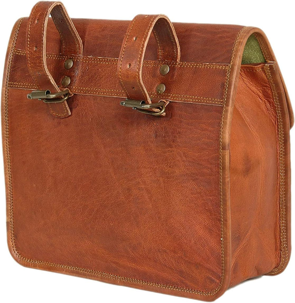 Birla Cart craft Leather Bike Panniers Bicycle Handlebar Bag